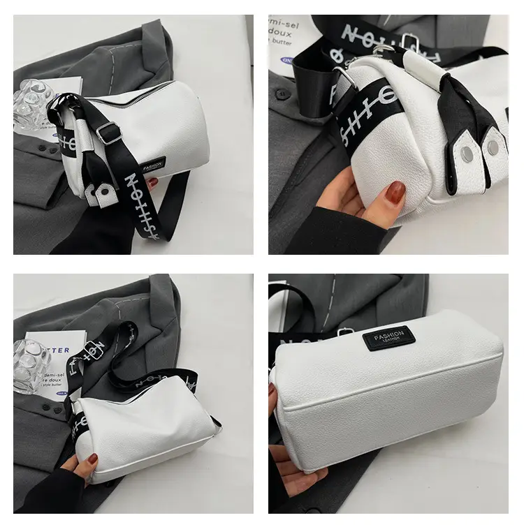 Women's Crossbody Bag Black White 2025 Niche Design — feature 8