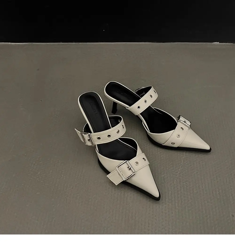Women Pointed Belt Buckle Sandals Summer 2025 — feature 3