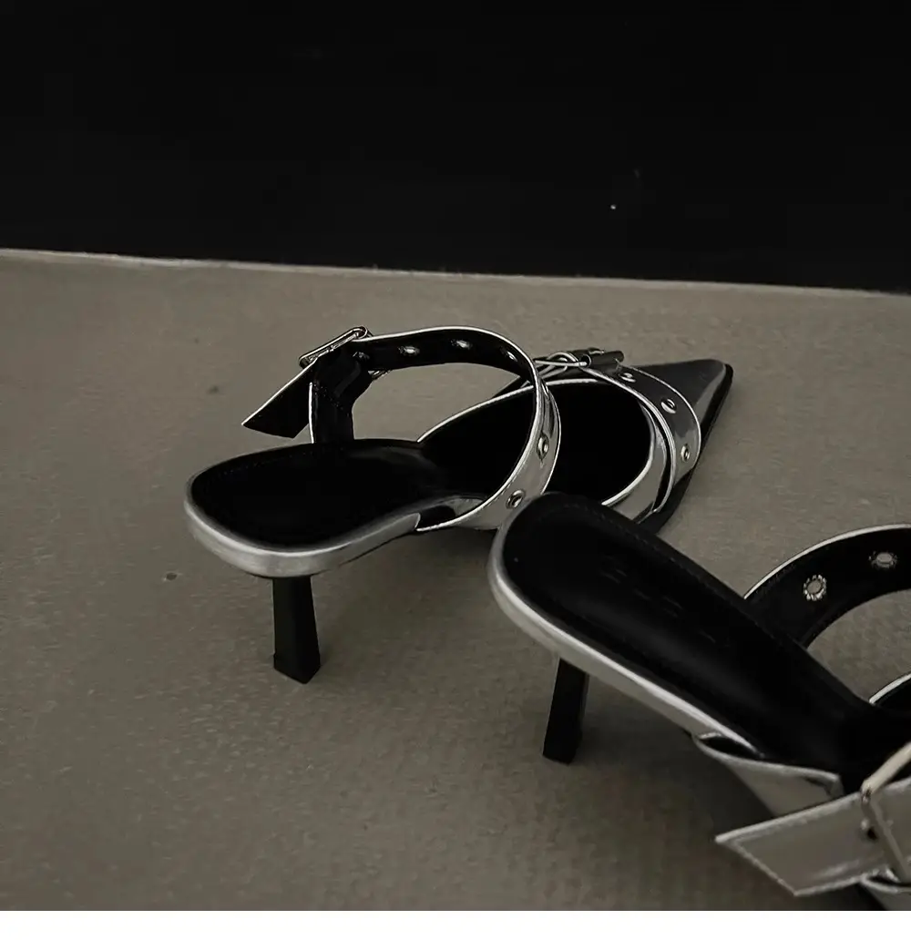 Women Pointed Belt Buckle Sandals Summer 2025 — feature 8