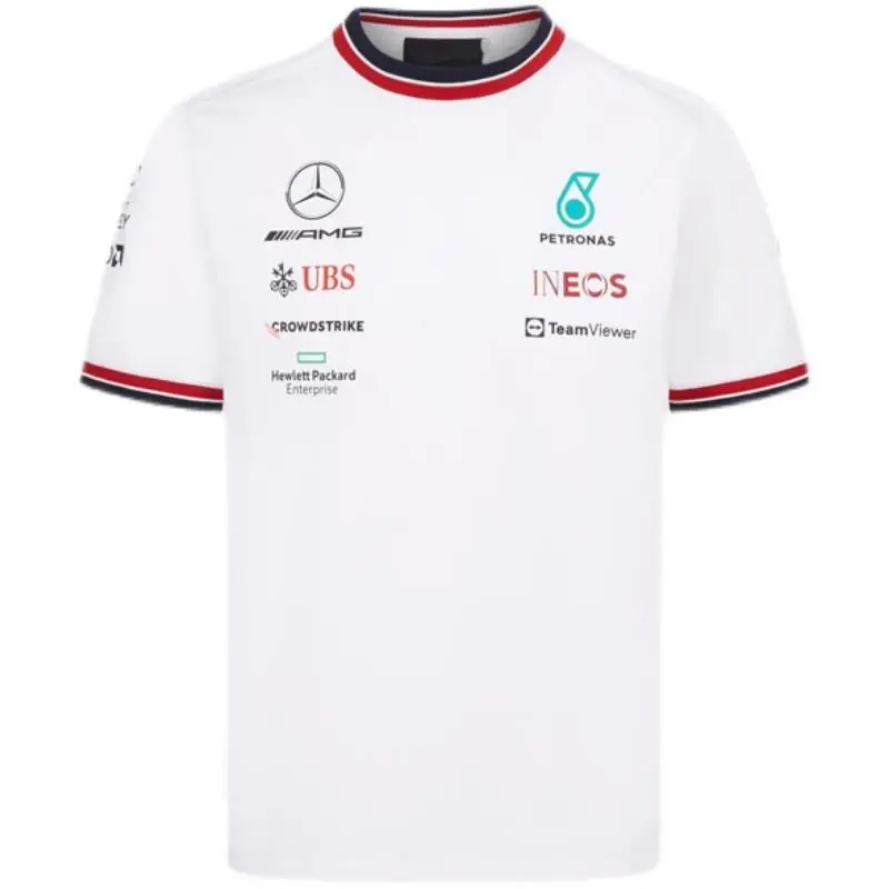 Cycling Clothing Outdoor Quick-drying Short-sleeved T-shirt Downhill Clothing Men's and Women's Mercedes F1 Racing Mountain Bike Sports Off-road Suit