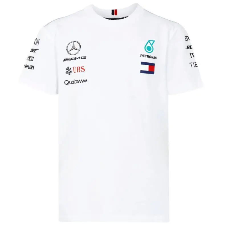 Cycling Clothing Outdoor Quick-drying Short-sleeved T-shirt Downhill Clothing Men's and Women's Mercedes F1 Racing Mountain Bike Sports Off-road Suit