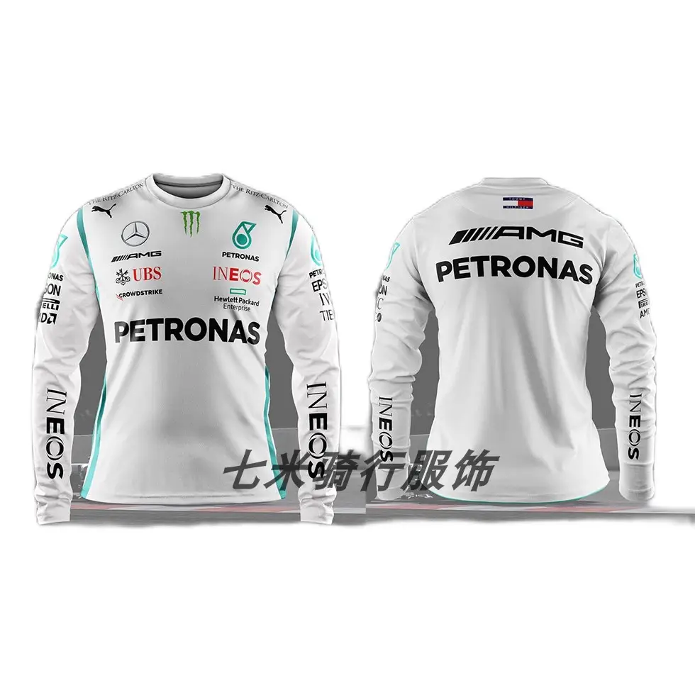New F1 racing long-sleeved T-shirt motorcycle clothing off-road breathable quick-drying crew neck long-sleeved sportswear jacket foreign trade