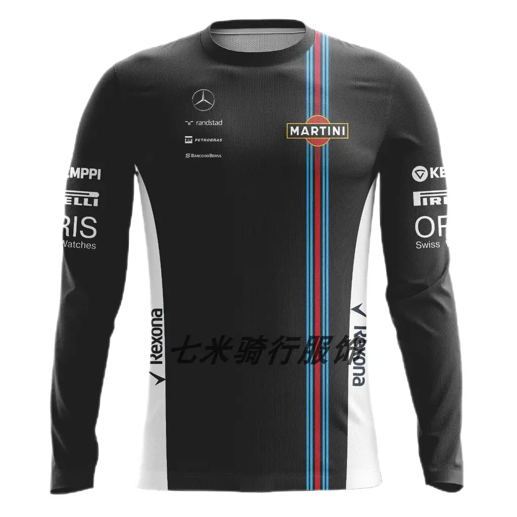 New F1 racing long-sleeved T-shirt motorcycle clothing off-road breathable quick-drying crew neck long-sleeved sportswear jacket foreign trade