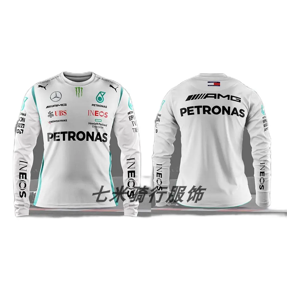 New F1 racing long-sleeved T-shirt motorcycle clothing off-road breathable quick-drying crew neck long-sleeved sportswear jacket foreign trade