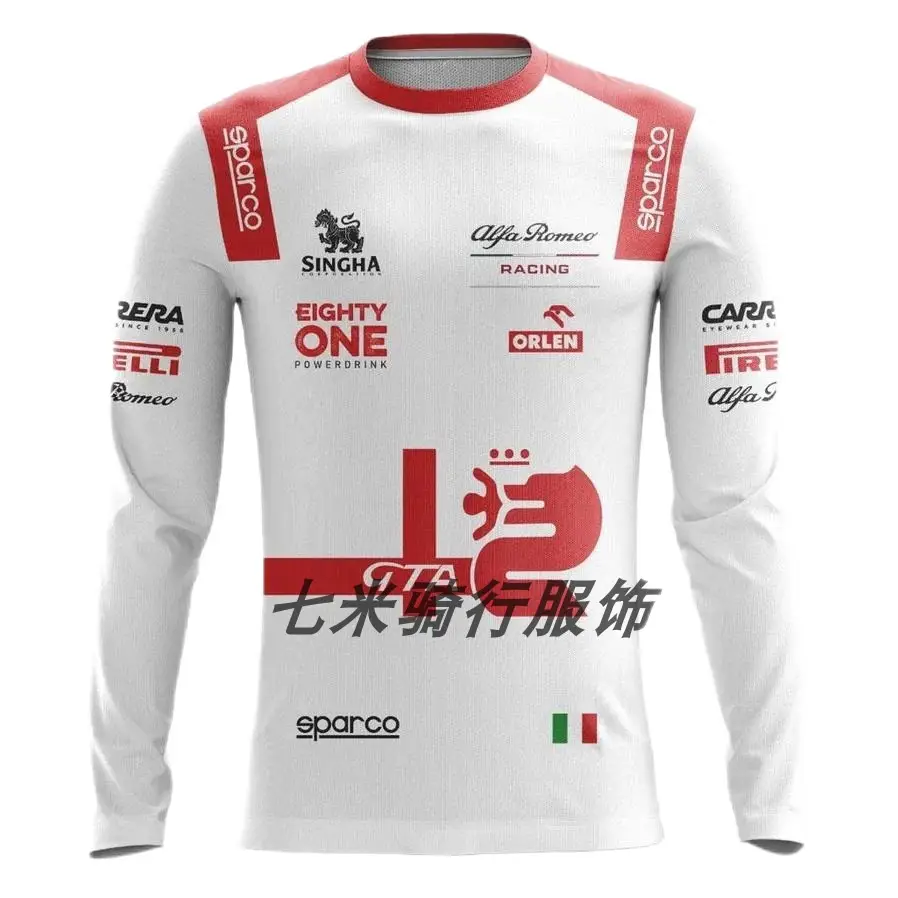 New F1 racing long-sleeved T-shirt motorcycle clothing off-road breathable quick-drying crew neck long-sleeved sportswear jacket foreign trade