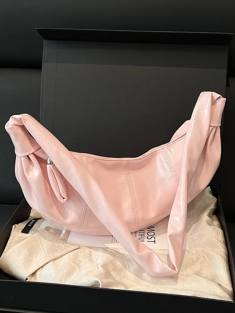 Pink Crossbody Bag Women's Casual Lightweight Shoulder Crossbody - Image 5