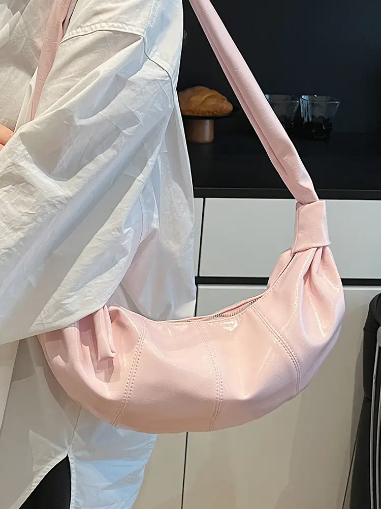 Pink Crossbody Bag Women's Casual Lightweight Shoulder Crossbody - Image 8