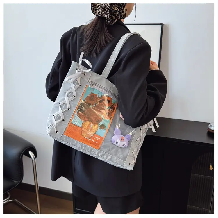 Women Transparent Tote Bag 2025 Spring Summer Clear One Shoulder — feature 20