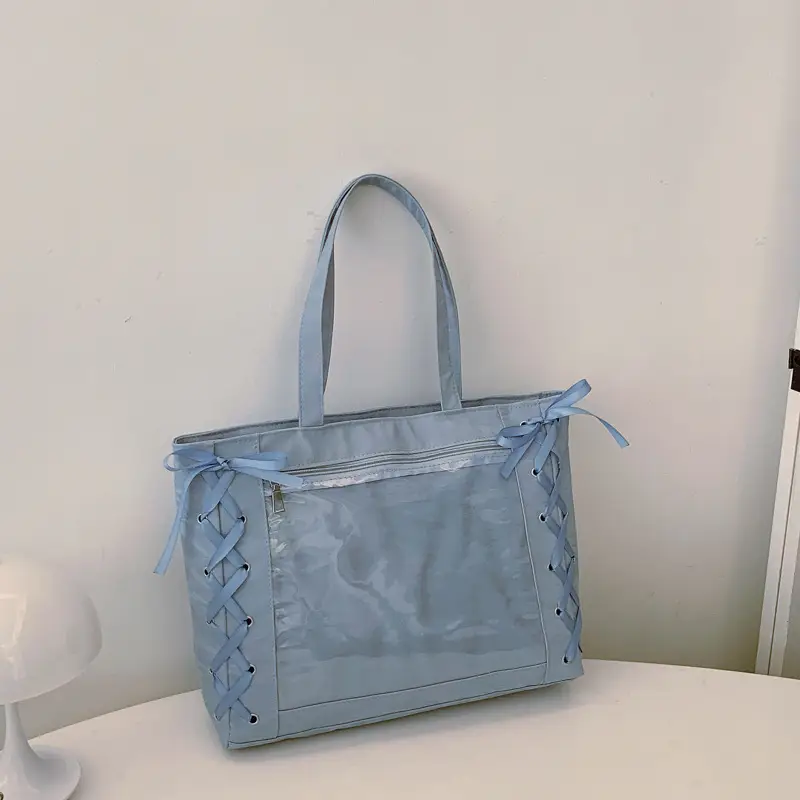 Women Transparent Tote Bag 2025 Spring Summer Clear One Shoulder - Image 3