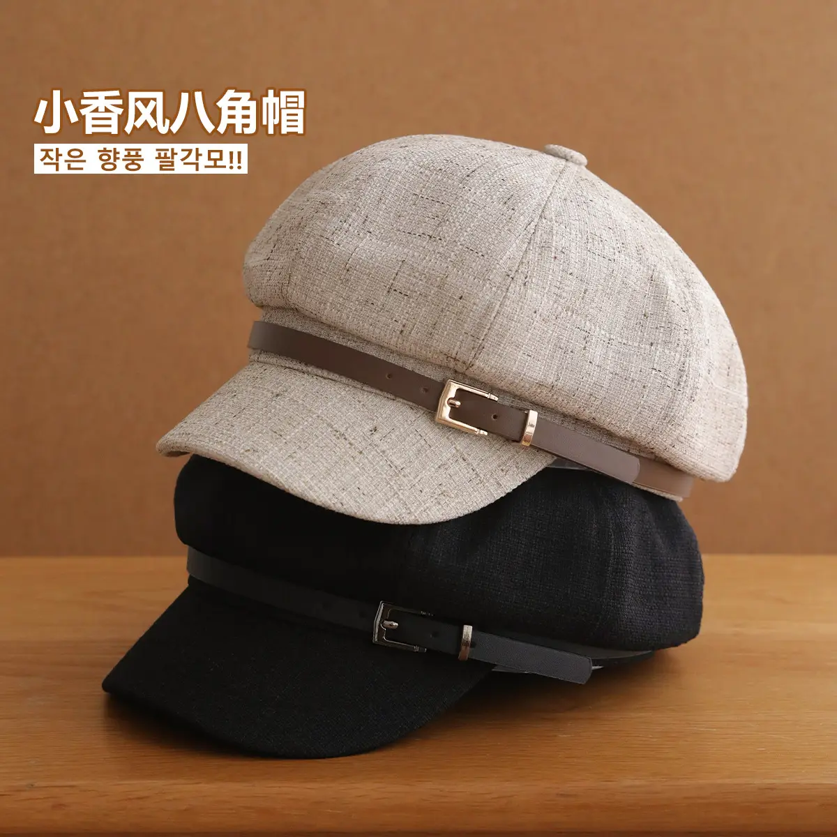 Small Cotton Linen Cap for Girls Adjustable 55-59CM - Image 5