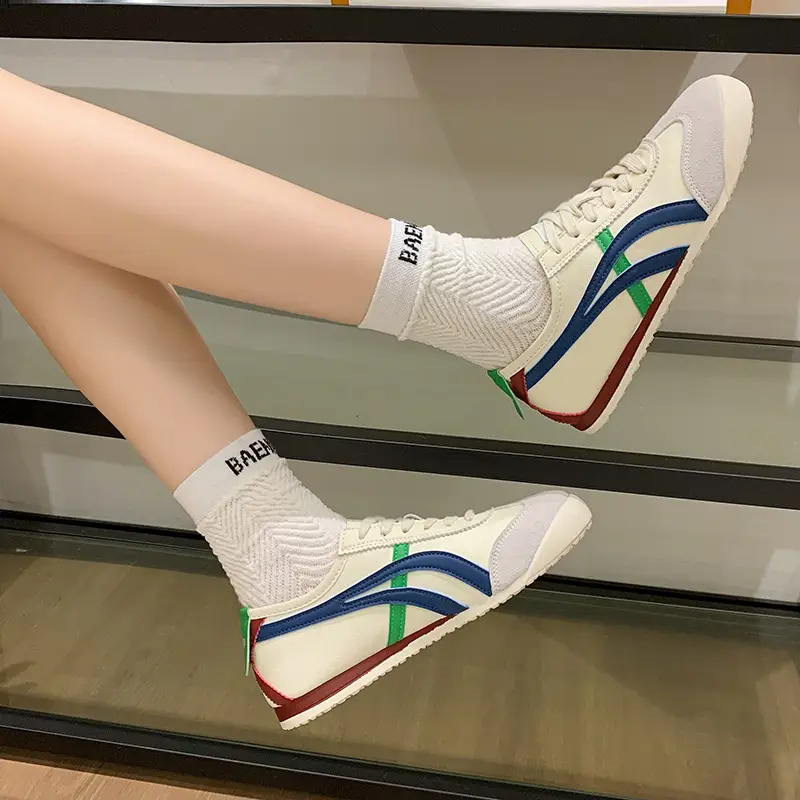 Women's Vintage German Training Shoes White Soft Sole - Image 8
