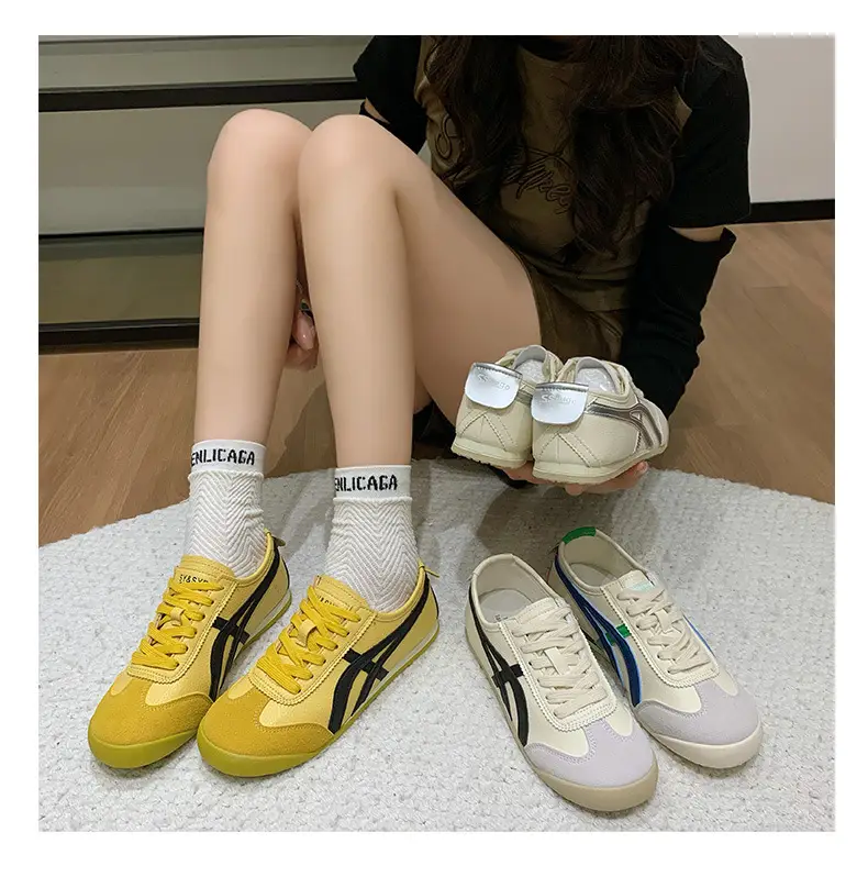 Women's Vintage German Training Shoes White Soft Sole — feature 14