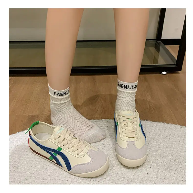 Women's Vintage German Training Shoes White Soft Sole — feature 23