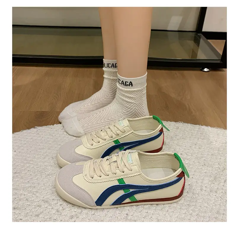 Women's Vintage German Training Shoes White Soft Sole — feature 24