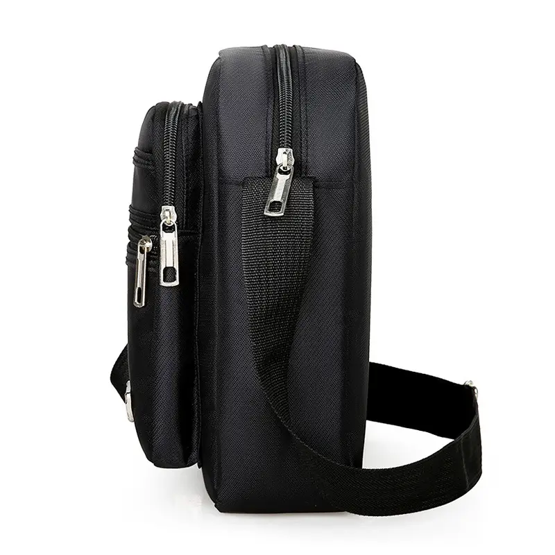 Men's Composite Oxford Cloth Shoulder Bag Black - Image 11