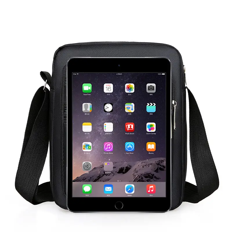 Men's Composite Oxford Cloth Shoulder Bag Black - Image 12