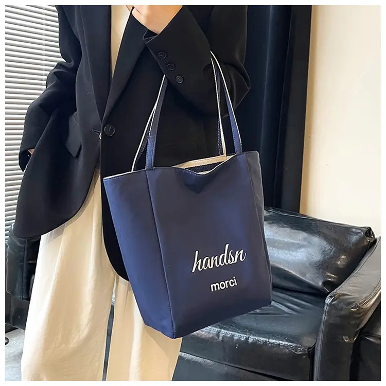 Red White Striped Canvas Tote Bag for Women — feature 20