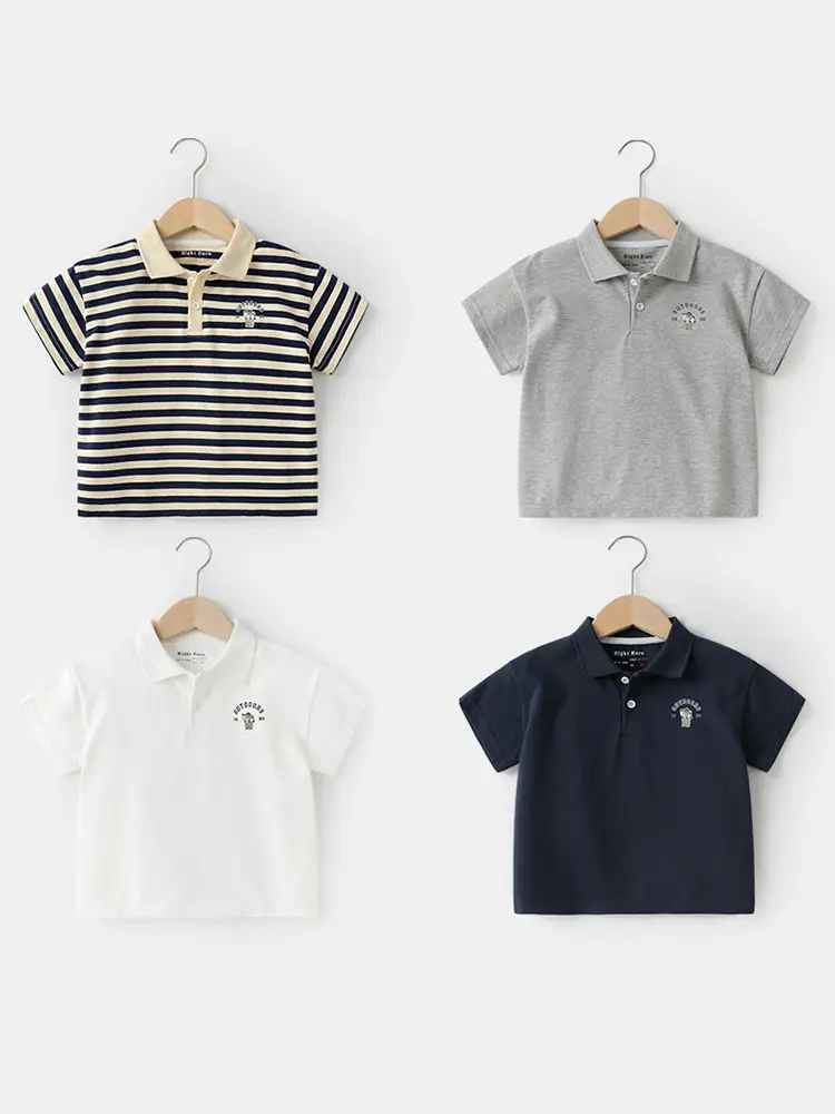 Right European Boys Short Sleeve Polo T-Shirt Summer - Image 5