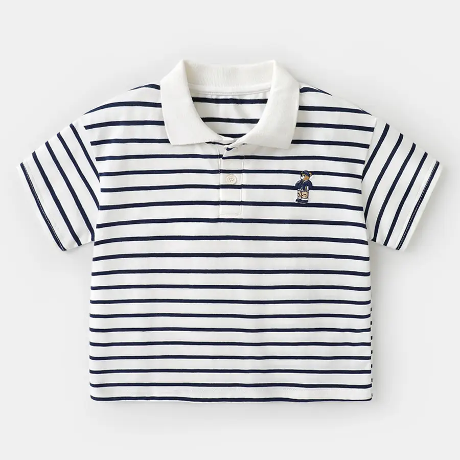 Right European Boys Short Sleeve Polo T-Shirt Summer - Image 2