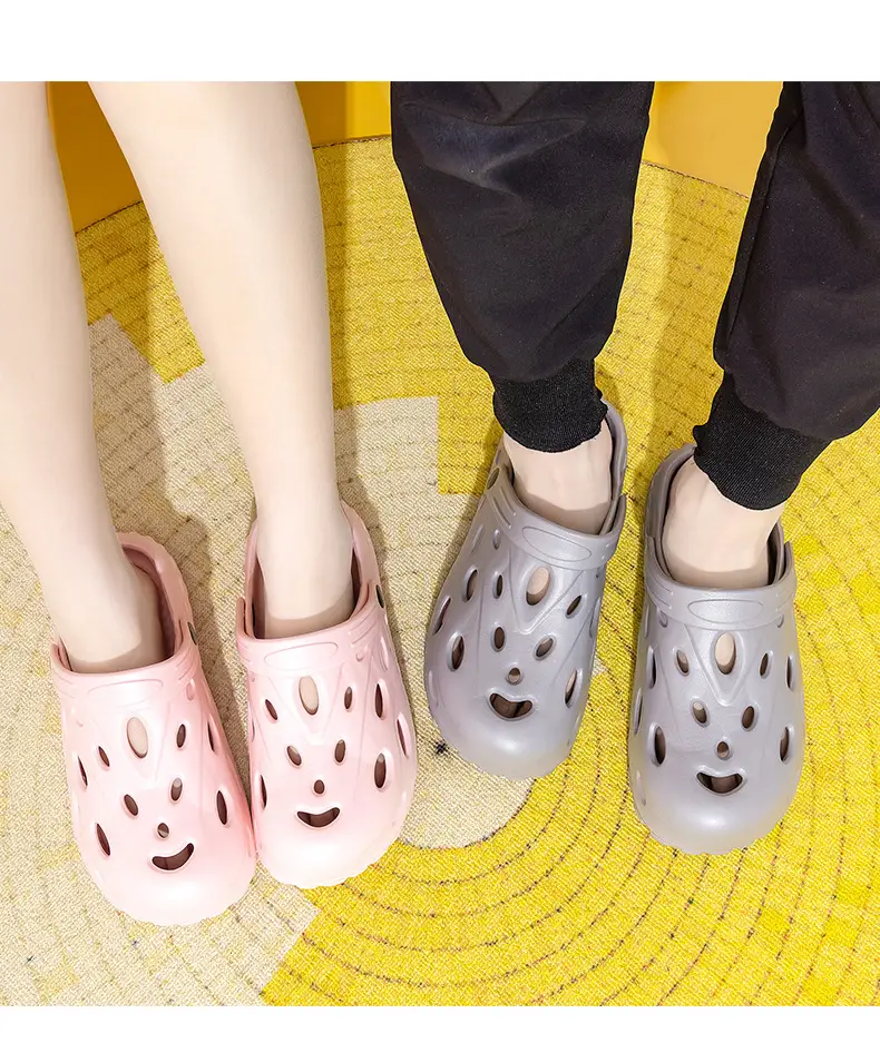 Qida Shun New Fashionable Men's and Women's Hole Shoes Summer Beach Shoes Couple's Dual-Use Sandals Ventilated Baotou Garden Shoes — feature 14