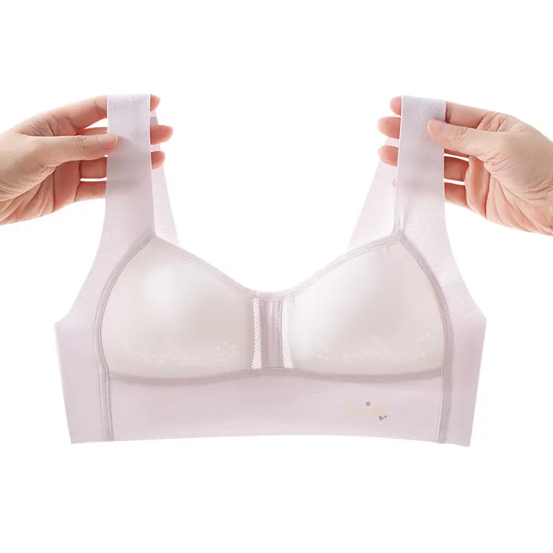 Underwear Honeycomb Mesh Quick-Drying Sports Shock-Proof Bra for Developing Girls Breathable with Breast Pads Thin Full Cup