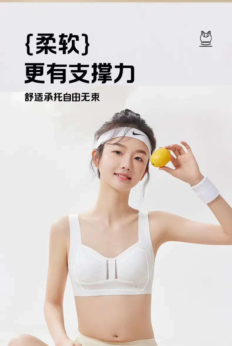 Underwear Honeycomb Mesh Quick-Drying Sports Shock-Proof Bra for Developing Girls Breathable with Breast Pads Thin Full Cup — feature 5