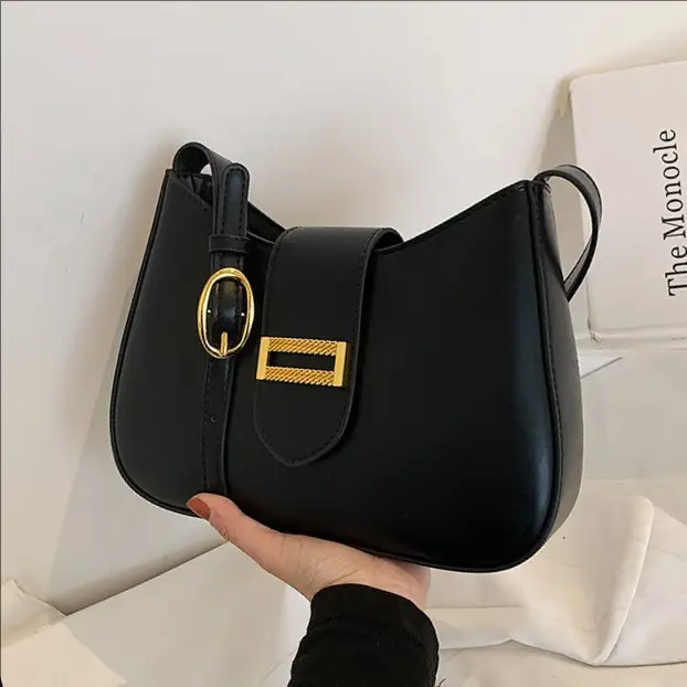 Black Crossbody Bag Women Soft Leather 2025 - Image 5