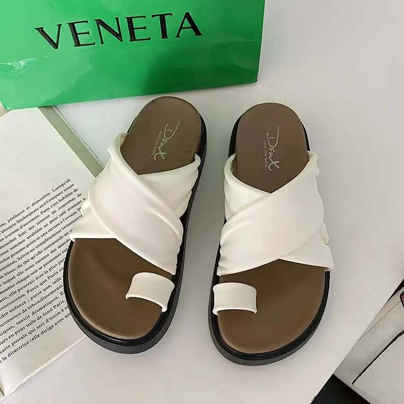 2025 Women's Cross Strap Thick Soled Slippers - Image 6