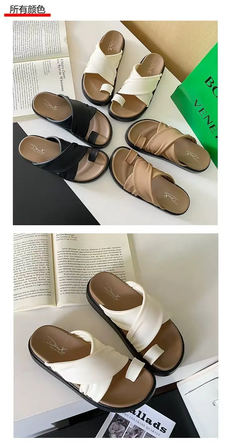 2025 Women's Cross Strap Thick Soled Slippers — feature 28