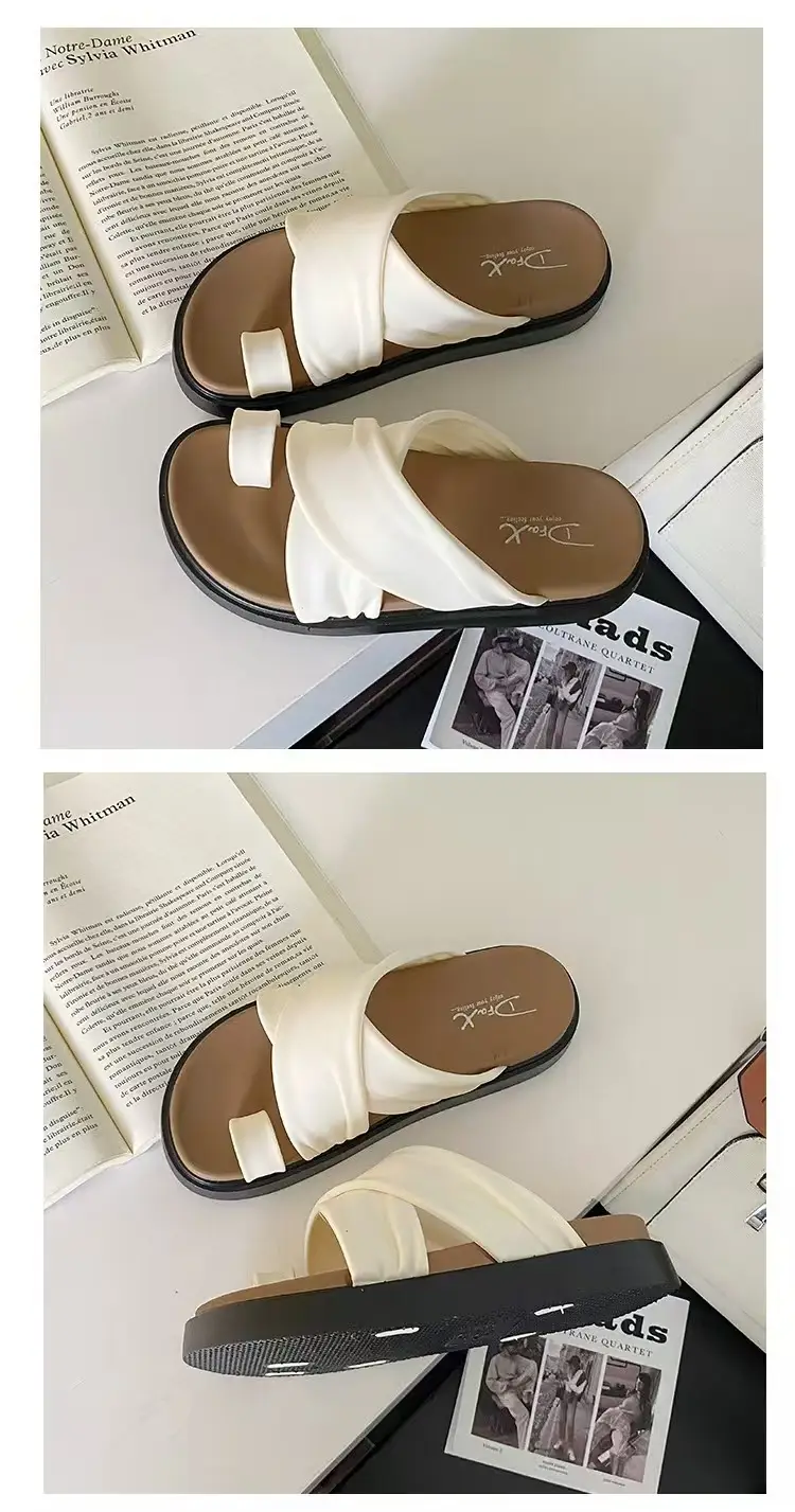 2025 Women's Cross Strap Thick Soled Slippers — feature 29
