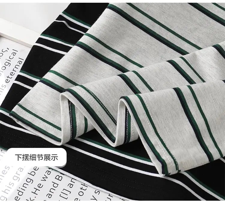 Boys Striped T-Shirt Summer Top Half Sleeve Cotton — feature 18