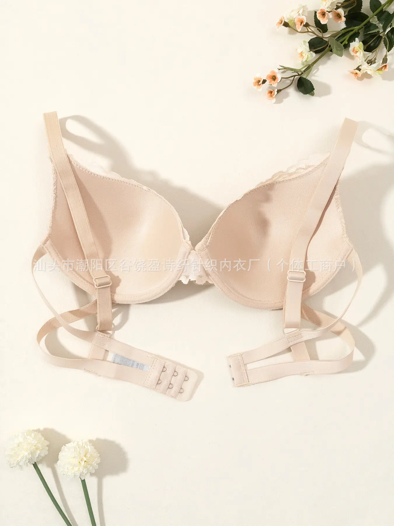 Lace Gathered Bra for Women European American — feature 7