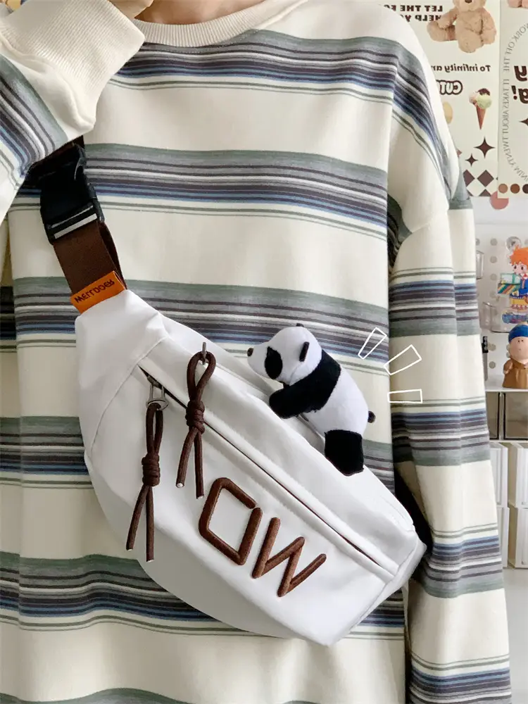 Korean Letter Crossbody Bag Women White Large Capacity — feature 21