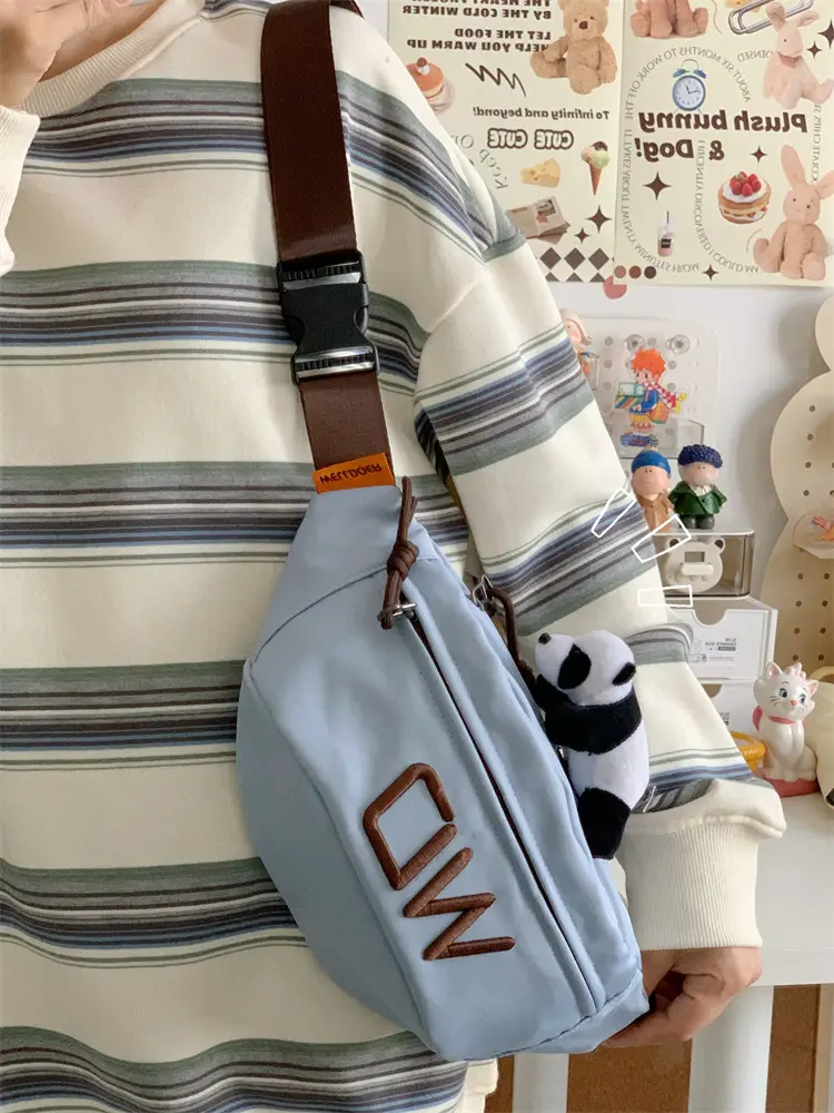 Korean Letter Crossbody Bag Women White Large Capacity — feature 28