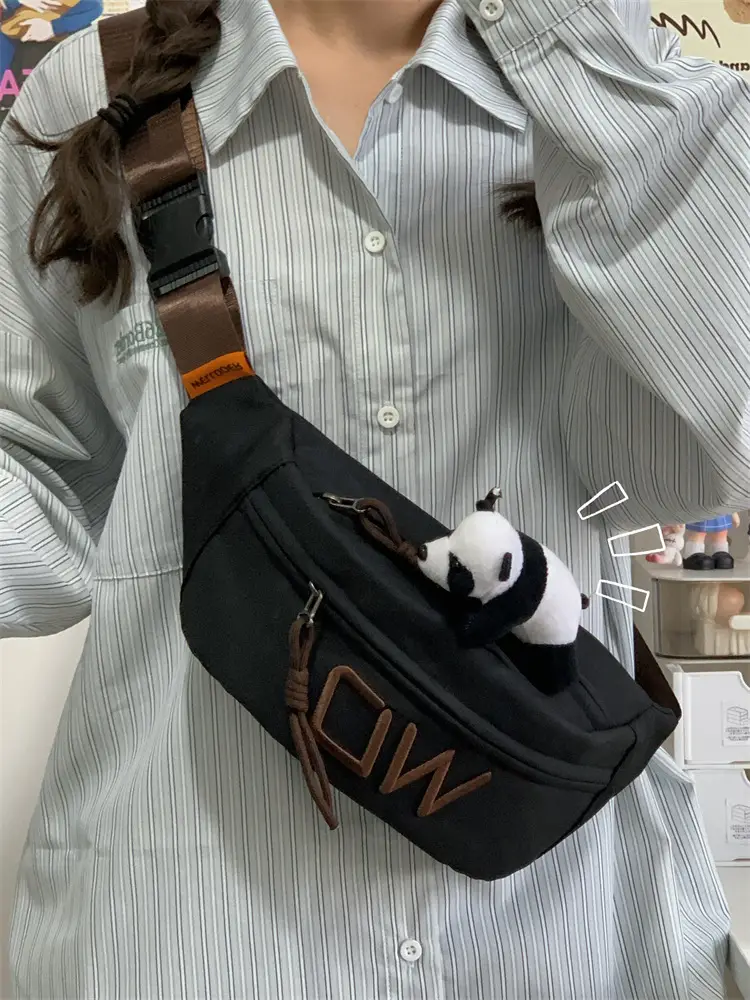 Korean Letter Crossbody Bag Women White Large Capacity — feature 36