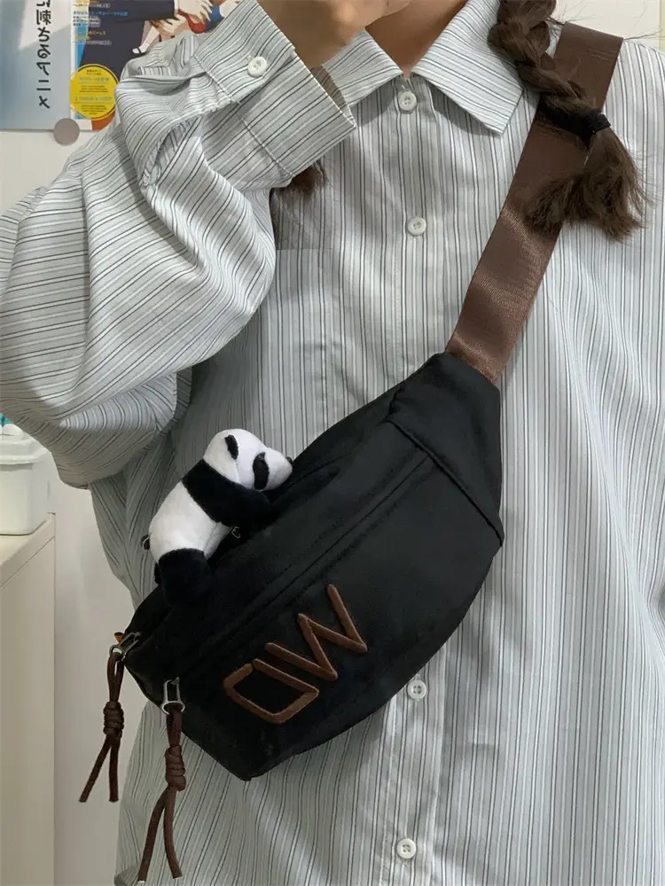 Korean Letter Crossbody Bag Women White Large Capacity — feature 37