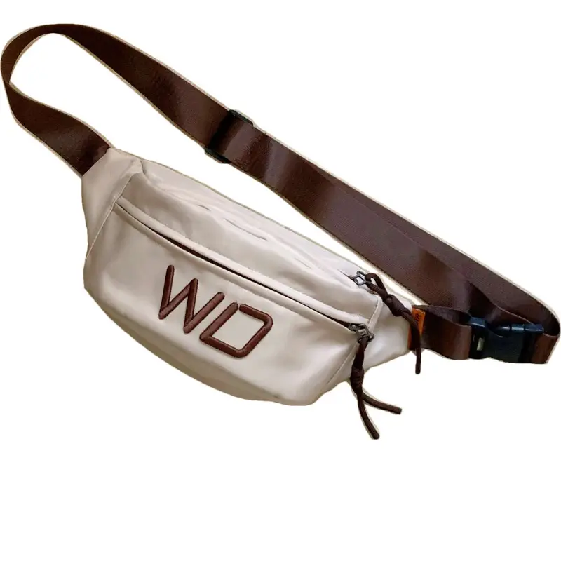 Korean Letter Crossbody Bag Women White Large Capacity - Image 4