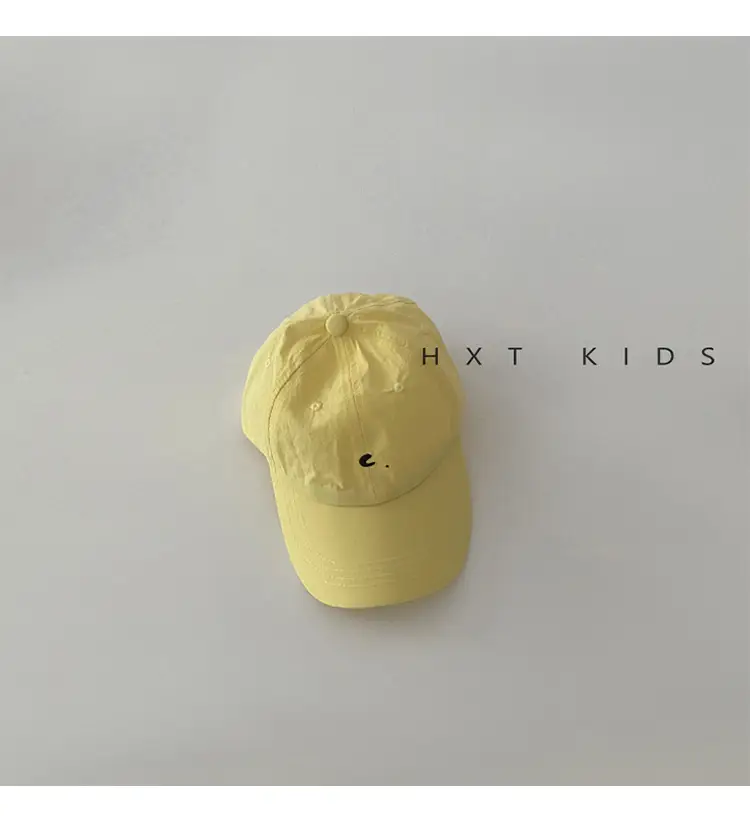 Children's Cap Summer Light Green Letter Embroidery — feature 11