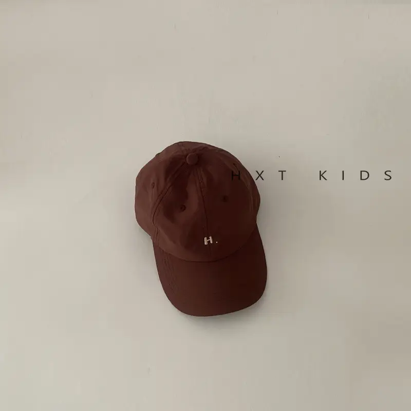 Children's Cap Summer Light Green Letter Embroidery - Image 3