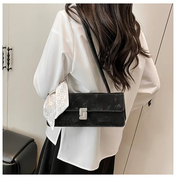 Women's Silk Scarf Shoulder Bag Cream 2025 Spring Summer — feature 24