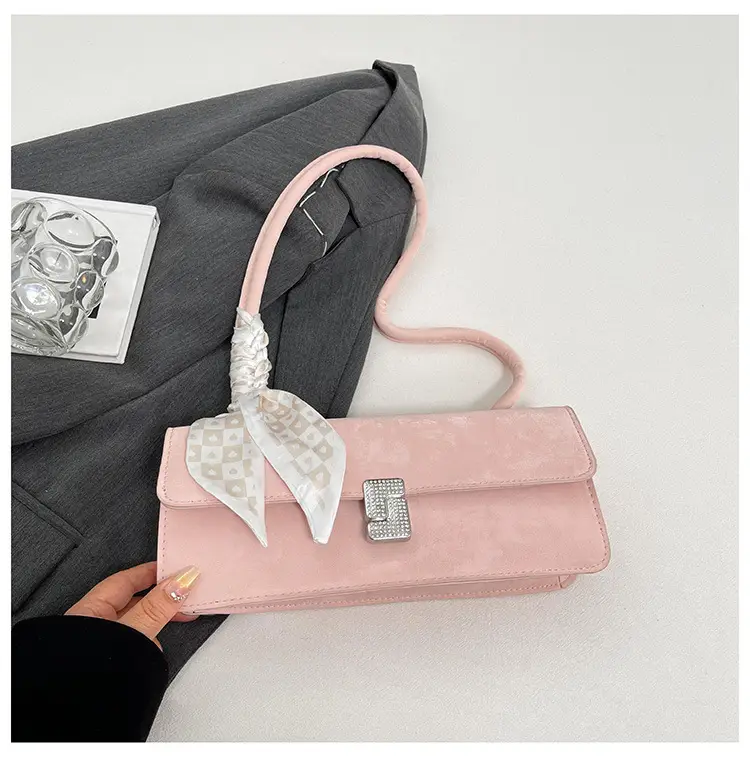 Women's Silk Scarf Shoulder Bag Cream 2025 Spring Summer — feature 26