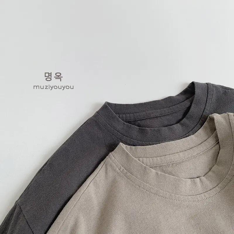 Kids Cotton T-Shirts Short Sleeve Korean Style 2026 - Image 6