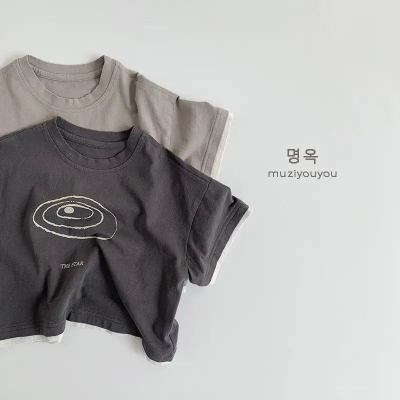 Kids Cotton T-Shirts Short Sleeve Korean Style 2026 — feature 8