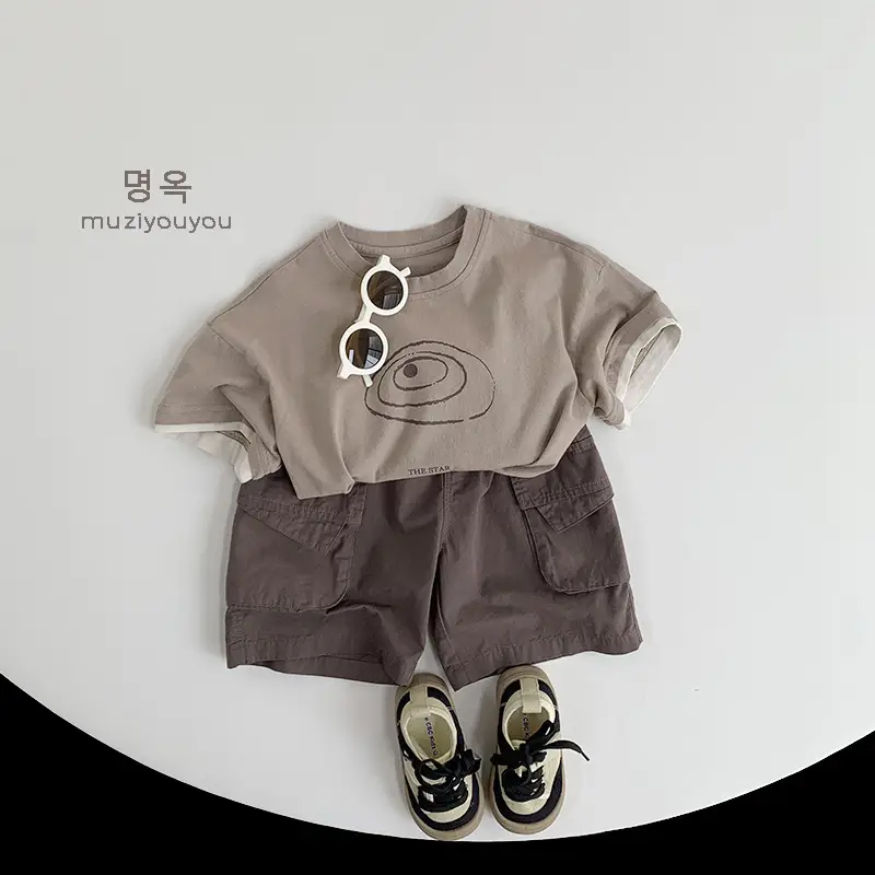 Kids Cotton T-Shirts Short Sleeve Korean Style 2026 — feature 9