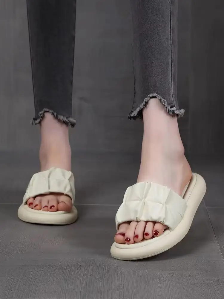 Women's White Roman Sandals 2025 Summer Lightweight — feature 12