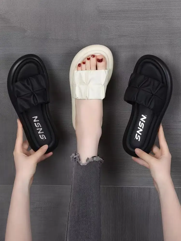 Women's White Roman Sandals 2025 Summer Lightweight — feature 5