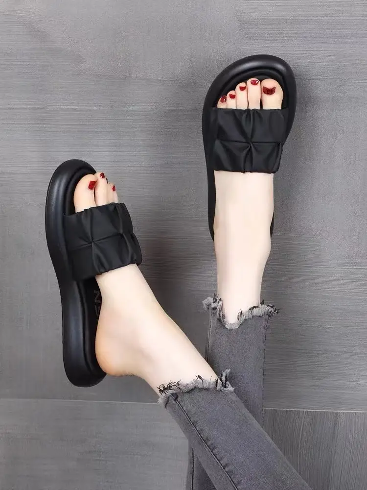 Women's White Roman Sandals 2025 Summer Lightweight — feature 9