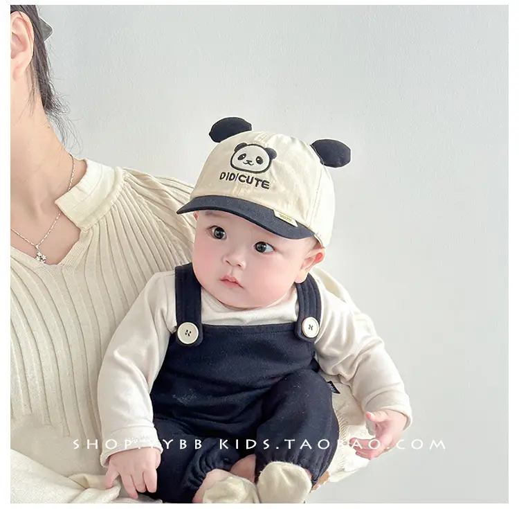 Cute Panda Cap for Kids Spring Autumn Sunshade Cap — feature 2