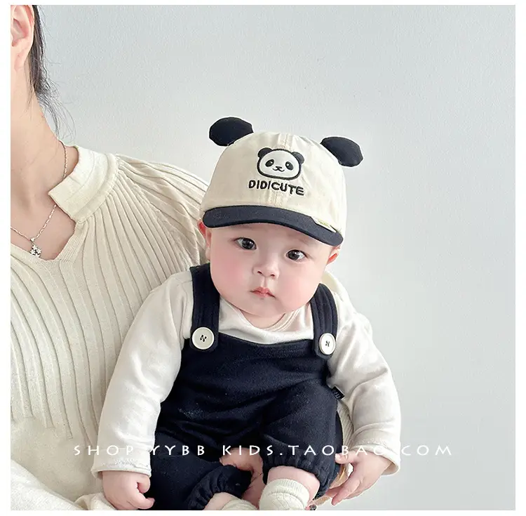Cute Panda Cap for Kids Spring Autumn Sunshade Cap — feature 3