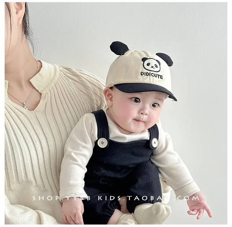 Cute Panda Cap for Kids Spring Autumn Sunshade Cap — feature 4